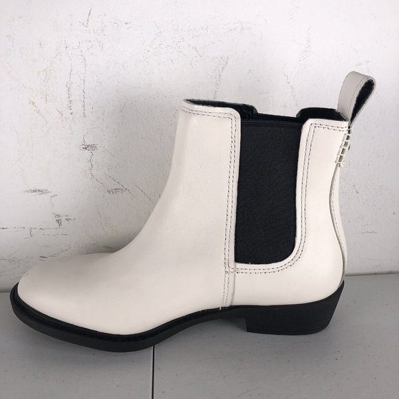 Uggs White Leather Waterproof Emmeth Jasmine Boots Womens Size US 5.5 Shoes - Picture 4 of 10